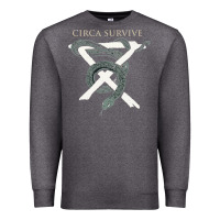 Charcoal Heather Circa Survive Premium Sweatshirt - artisFamous