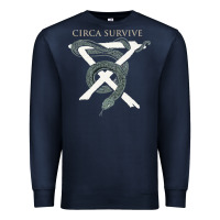Navy Circa Survive Premium Sweatshirt - artisFamous