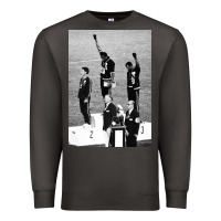 Smoke black power black fist 1968 olympics Premium Sweatshirt - artisFamous