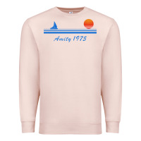 Pale Pink amity island 1975 Premium Sweatshirt - artisFamous