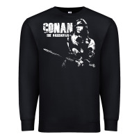 Black conan the barbarian vintage Premium Sweatshirt - artisFamous
