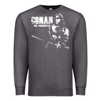 Charcoal Heather conan the barbarian vintage Premium Sweatshirt - artisFamous