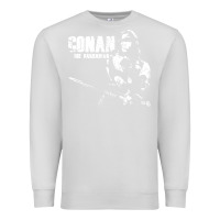 Dove Grey conan the barbarian vintage Premium Sweatshirt - artisFamous