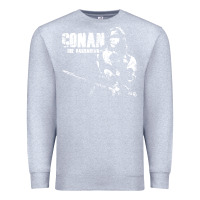 Heather Grey conan the barbarian vintage Premium Sweatshirt - artisFamous