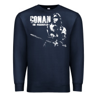 Navy conan the barbarian vintage Premium Sweatshirt - artisFamous