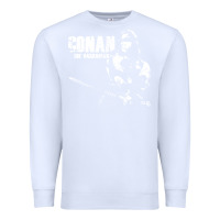 White conan the barbarian vintage Premium Sweatshirt - artisFamous