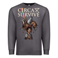 Charcoal Heather Circa Survive Premium Sweatshirt - artisFamous