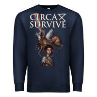Navy Circa Survive Premium Sweatshirt - artisFamous