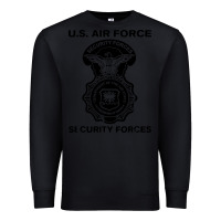 Black air force security forces Premium Sweatshirt - artisFamous