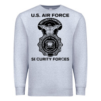 Heather Grey air force security forces Premium Sweatshirt - artisFamous