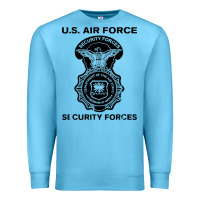 Ocean Blue air force security forces Premium Sweatshirt - artisFamous