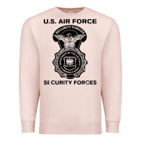 Pale Pink air force security forces Premium Sweatshirt - artisFamous