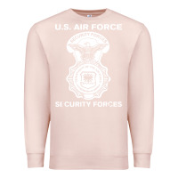 Pale Pink air force security forces Premium Sweatshirt - artisFamous