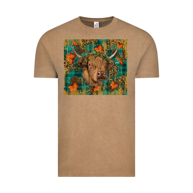 Fall Highland Cow Tumbler Vintage Tee by RanaPortraitStore | Teevron