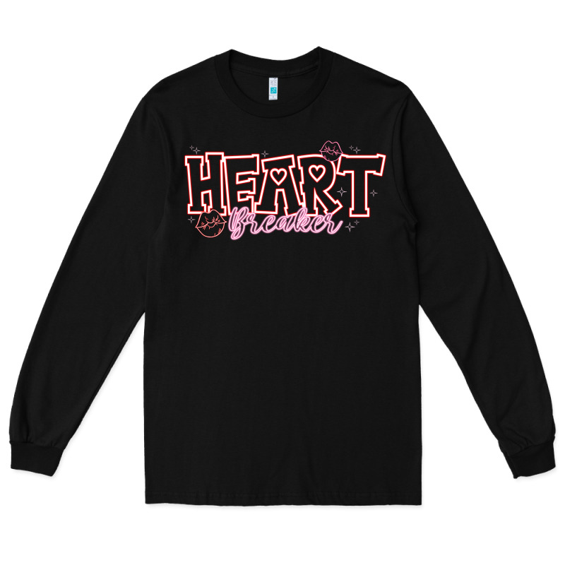 Heart Breaker Valentine Long Sleeve Tee by CowhideDigitalArt | Teevron