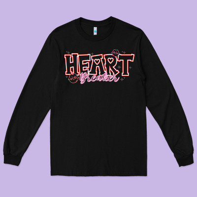 Heart Breaker Valentine Long Sleeve Tee Designed By Cowhidedigitalart