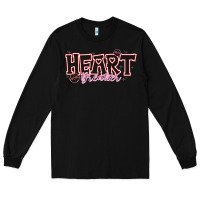 Black Heart Breaker Valentine Long Sleeve Tee - CowhideDigitalArt