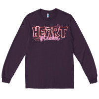 Plum Heart Breaker Valentine Long Sleeve Tee - CowhideDigitalArt