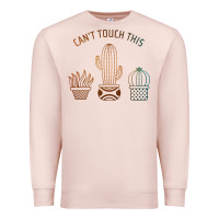 Pale Pink cool cactus Premium Sweatshirt - artisFamous