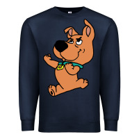 Navy scrappy doo fists Premium Sweatshirt - artisFamous