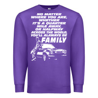 Purple fast and furious Premium Sweatshirt - artisFamous