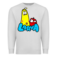 Dove Grey larva cartoon Premium Sweatshirt - artisFamous