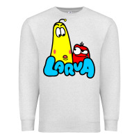 Oatmeal Heather larva cartoon Premium Sweatshirt - artisFamous