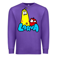 Purple larva cartoon Premium Sweatshirt - artisFamous