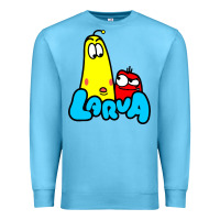 Ocean Blue larva cartoon Premium Sweatshirt - artisFamous