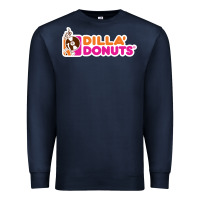 Navy dilla' donuts Premium Sweatshirt - artisFamous