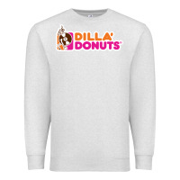 Oatmeal Heather dilla' donuts Premium Sweatshirt - artisFamous
