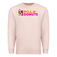 Pale Pink dilla' donuts Premium Sweatshirt - artisFamous