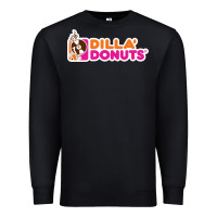 Black dilla' donuts Premium Sweatshirt - artisFamous