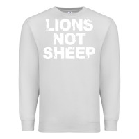 Dove Grey lions not sheep Premium Sweatshirt - artisFamous