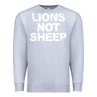 Heather Grey lions not sheep Premium Sweatshirt - artisFamous