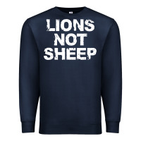 Navy lions not sheep Premium Sweatshirt - artisFamous
