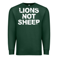 Sports Green lions not sheep Premium Sweatshirt - artisFamous