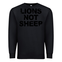 Black lions not sheep Premium Sweatshirt - artisFamous