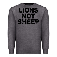 Charcoal Heather lions not sheep Premium Sweatshirt - artisFamous
