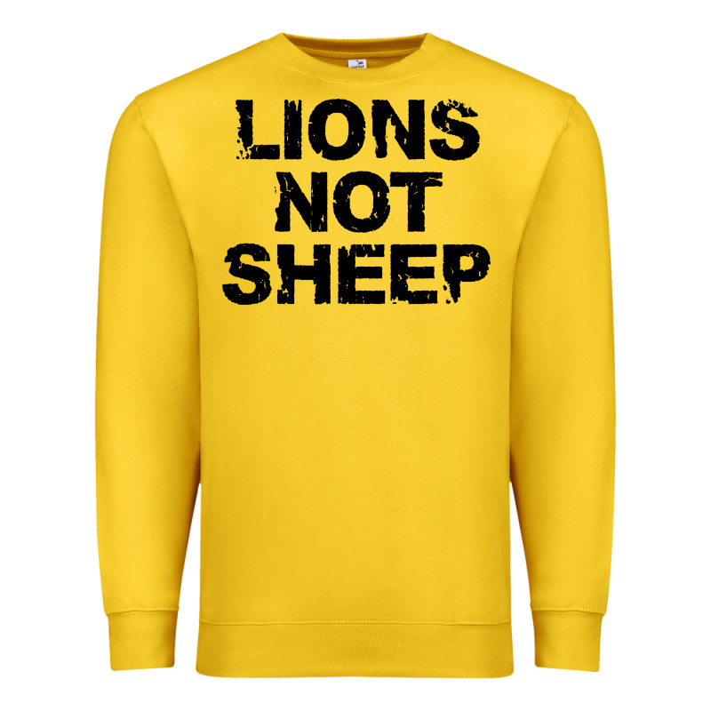 Lions Not Sheep Premium Sweatshirt by artisFamous | Teevron