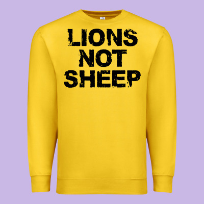 Lions Not Sheep Premium Sweatshirt Designed By Artisfamous