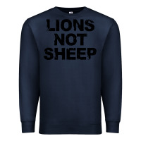 Navy lions not sheep Premium Sweatshirt - artisFamous