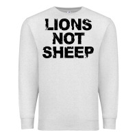 Oatmeal Heather lions not sheep Premium Sweatshirt - artisFamous