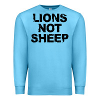 Ocean Blue lions not sheep Premium Sweatshirt - artisFamous