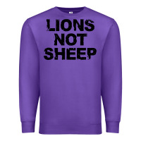 Purple lions not sheep Premium Sweatshirt - artisFamous
