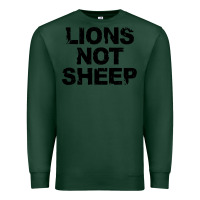 Sports Green lions not sheep Premium Sweatshirt - artisFamous