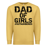 Antique Gold dad of girls Premium Sweatshirt - artisFamous
