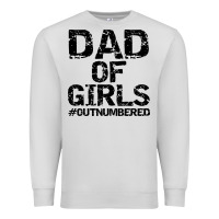 Dove Grey dad of girls Premium Sweatshirt - artisFamous