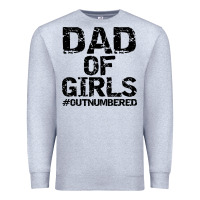 Heather Grey dad of girls Premium Sweatshirt - artisFamous