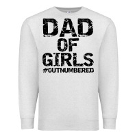 Oatmeal Heather dad of girls Premium Sweatshirt - artisFamous
